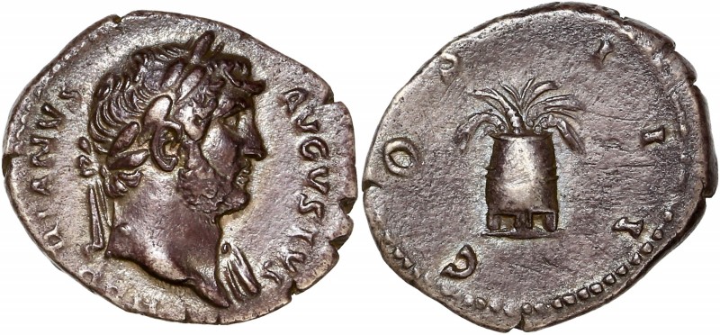 Hadrian (117-138) Ar Denarius - Rome 
A/ HADRIANVS AVGVSTVS
R/ COS III 
referenc...