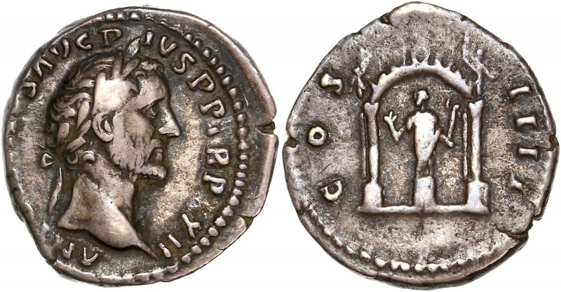 Antoninus Pius (138-161) Ar Denarius - Rome 
A/ ANTONINVS AVG PIVS P P TR P XXII...