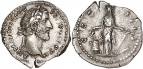 Antoninus Pius (138-161) Ar Denarius - Rome 
A/ ANTONINVS AVG PIVS P P TR P XII
R/ COS IIII
reference: RIC 175
Good very fine 
3,06g - 18mm - 7h.