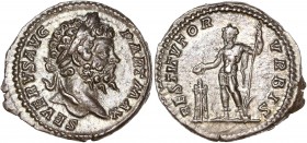 Septimius Severus (193-211) Ar Denarius - Rome 
A/ SEVERVS AVG PART MAX
R/ RESTITVTOR VRBIS
reference: RIC 167a
Good very fine 
3,56g - 19mm - 12h.