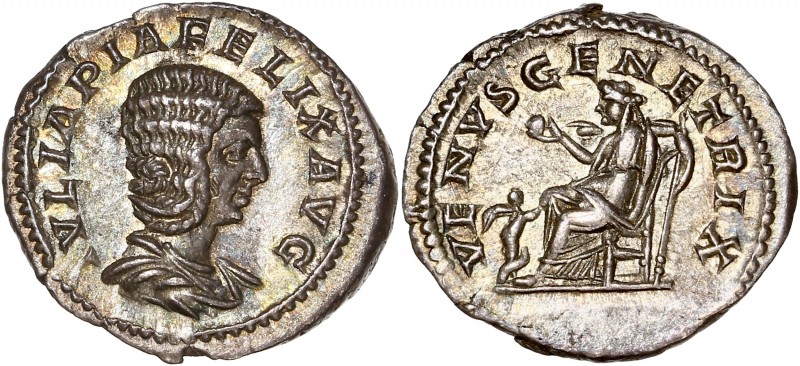 Julia Domna (193-217) Ar Denarius - Rome
A/ IVLIA PIA FELIX AVG
R/ VENVS GENETRI...