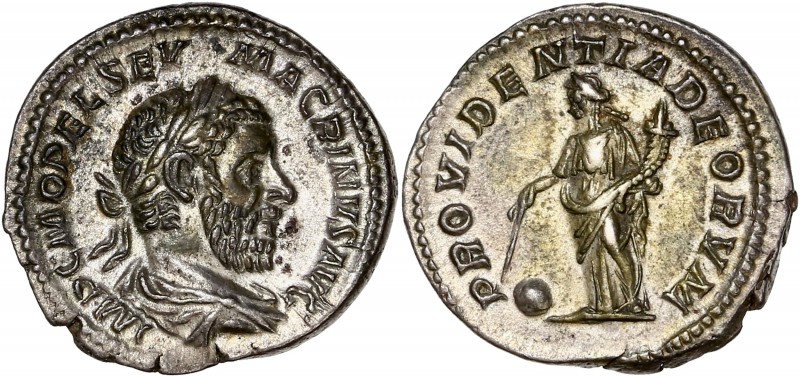 Macrinus (217-218) Ar Denarius 
A/ IMP C M OPEL SEV MACRINVS AVG
R/ PROVIDENTIA ...