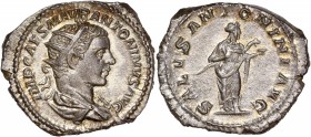 Elagabalus (218-222) Ar Antoninianus 
A/ IMP CAES M AVR ANTONINVS AVG
R/ SALVS ANTONINI AVG
Reference: RIC 138 
Near Mint State - Lustrous 
 5.22g - 2...