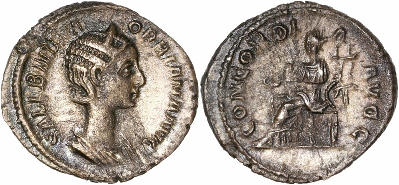 Orbiana (222-235) Ar Denarius 
A/ SALL BARBIA ORBIANA AVG
R/ CONCORDIA AVGG
Refe...