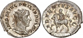 Philip I, 244-249 Ar Antoninianus Rome 
A/ IMP M IVL PHILIPPVS AVG
R/ ADVENTVS AVG 
Reference: RIC 26b
Extremely fine - lustrous - golden toning 
4.65...