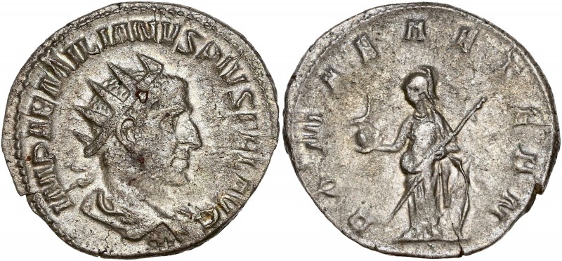 Aemilian 253 Ar Antoninianus 
A/ IMP AEMILIANVS PIVS FEL AVG
R/ ROMAE AETERN
Ref...