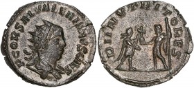 Saloninus 258-260 Ar Antoninianus - Antioch 
A/ P COR SAL VALERIANVS CAES
R/ DII NVTRITORES
Reference: RIC 35
Extremely fine - Rare 
3.48g - 20.68mm -...