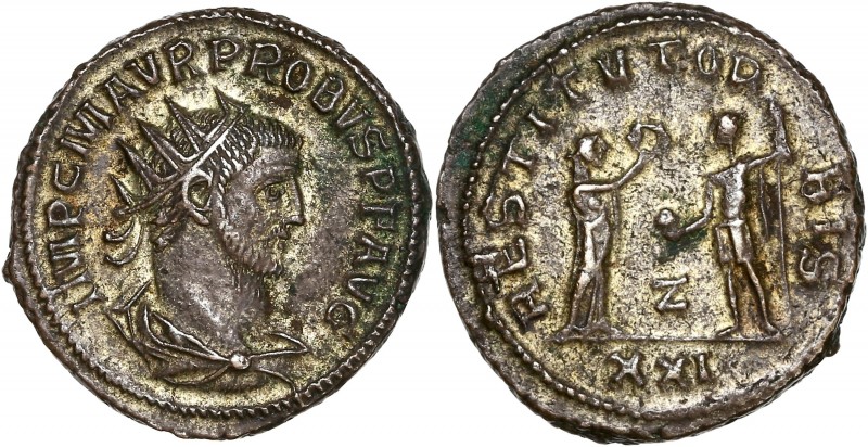 Probus 276-282 Bi Antoninianus - Antioch
A/ IMP C M AVR PROBVS PF AVG
R/ RESTITV...