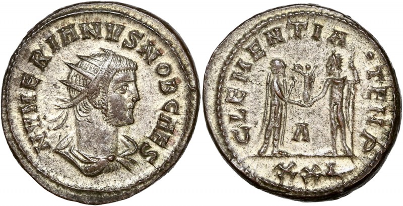 Numerian 283-284 Bi Antoninianus - Antioch
A/ NUMERIANVS NOB CAES 
R/ CLEMENTIA ...