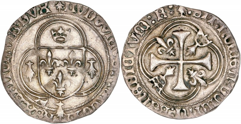 Louis XII(1498-1514) - Ar - Blanc de Bretagne
ND - Rennes
A/ LVDOVICVS FRANCOR R...