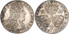 Louis XIV (1643-1715) - Ar - Quart d'écu aux 3 couronnes
1711 D - Lyon
A/ LVD XIII D G FR ET NAV REX 
R/ IMP CHRS REGN VINC
Référence : Gad.165
7,66g ...