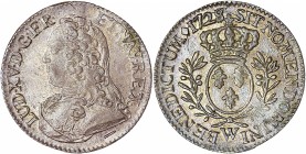 Louis XV (1715-1774) - Ar - Cinquième d'écu aux branches d'olivier
1728 W - Lille 
A/ LUD XV D G FR ET NAV REX
R/ SIT NOMEN DOMINI BENEDICTVM 1728
Réf...