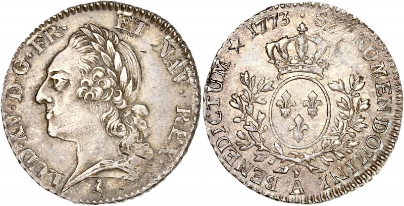 Louis XV (1715-1774) - Ar - Cinquieme d'écu aux branches d'olivier
1773 A - Pari...
