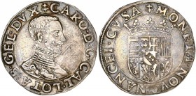 Lorraine (Duché de) - Charles III (1445-1608) - Ar - Teston 
ND - Nancy
A/ CARO D G CAL LOTA B GEL DVX
R/ MONETA NOVA NANCEI CVSA
Référence : Bd.1529
...