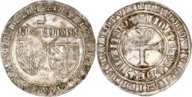 Flandre - Philipe Le Hardi (1384-1404) - Ar - Double gros 
ND 
A/ PHILIPP DEI GRA DVX BVRG Z COM FLAND
R/ MONETA DE FLANDRIA
Référence : Bd.2239
3,96g...