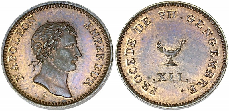 Premier Empire (1804 - 1814) Essai au Module de 1/4 (quart) de Franc, Napoléon E...