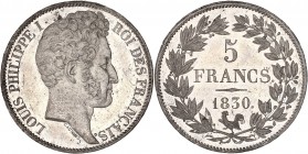 Louis Philippe I (1830 - 1848) 5 Francs, concours de Caunois,
1830 - Etain 
A/ LOUIS PHILIPPE I ROI DES FRANÇAIS
R/ 5 FRANCS 1830 
Reference: Maz.1066...