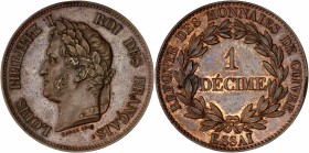 Louis Philippe I (1830 - 1848) ESSAI 1 Décime,
1847 A (Paris) - Bronze 
A/ LOUIS PHILIPPE Ier ROI DES FRANÇAIS - LP.
R/ ESSAI MONETAIRE 1847 A
Referen...