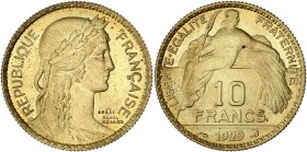 IIIème République (1870 - 1940) ESSAI concours de 10 Francs, Benard,
1929 - Cupro-Aluminium
A/ REPUBLIQUE FRANCAISE
R/ LIBERTE EGALITE FRATERNITE - 10...