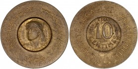 IIIème République (1870 - 1940) ESSAI de 10 Centimes Rude,
1909 - Bronze - Virole brisé (3 viroles)
A/ REPUBLIQUE FRANÇAISE - 1909
R/ LIBERTE EGALITE ...
