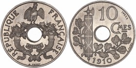 IIIème République (1870 - 1940) ESSAI de 10 Centimes Patey,
1910 - Nickel 
A/ REPUBLIQUE FRANÇAISE - 1910
R/ 10 CMES - ESSAI
Reference: GEM.36,2
4,03 ...