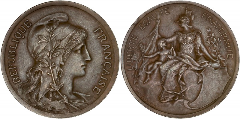 IIIème République (1870 - 1940) ESSAI de 5 Centimes Dupuis,
(1897) - Bronze - Po...