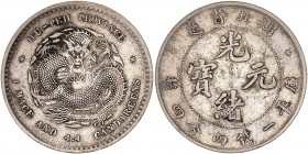 Provincial Issues, Hupeh - 1 Mace 4.4 Candareens (20 Cents),
ND (1890-1908) - Silver
A/ KIANG-TUNG PROVINCE - 1 MACE AND 4.4 CANDAREENS
Reference : L&...