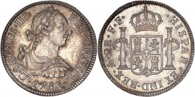 Charles III (1759-1788) - 2 Reales,
1781 Mexico city mint - Silver
A/ CAROLUS III DEI GRATIA - 1781
R/ HISPAN ET IND REX 2R F F
�Reference : KM.88.2
6...