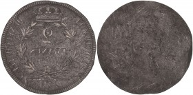 Neuchatel - Alexandre Bertier (1806-1814) - 2 Francs,
1814 - Tin
R/ PINCIPAUTE DE NEUCHATEL
Reference : Manque
5,92 grs - 27 mm - SUP