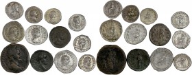 Lot of 12 roman coins 
Lot sold as is , no returns