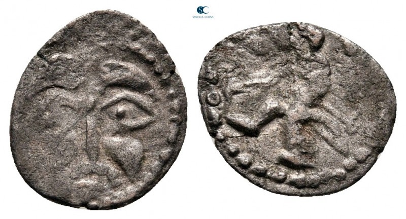Celtic. Gaul. Andecavi circa 100-50 BC. 
Minim BI

11 mm, 0,37 g



very ...