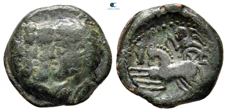 Celtic. Gaul. Remi circa 100-50 BC. 
Bronze Æ 

16 mm, 2,58 g



nearly v...