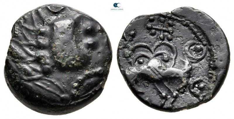 Celtic. Gaul. Senones circa 100-30 BC. 
Bronze Æ 

15 mm, 3,24 g



very ...