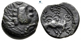 Celtic. Gaul. Senones circa 100-30 BC. Bronze Æ