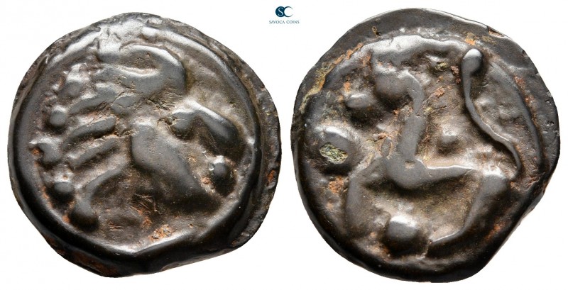 Celtic. Gaul. Senones circa 100-50 BC. 
Potin

20 mm, 4,73 g



very fine