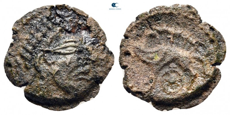 Celtic. Gaul. Veliocassi circa 100-50 BC. 
Bronze Æ 

15 mm, 1,80 g



ne...