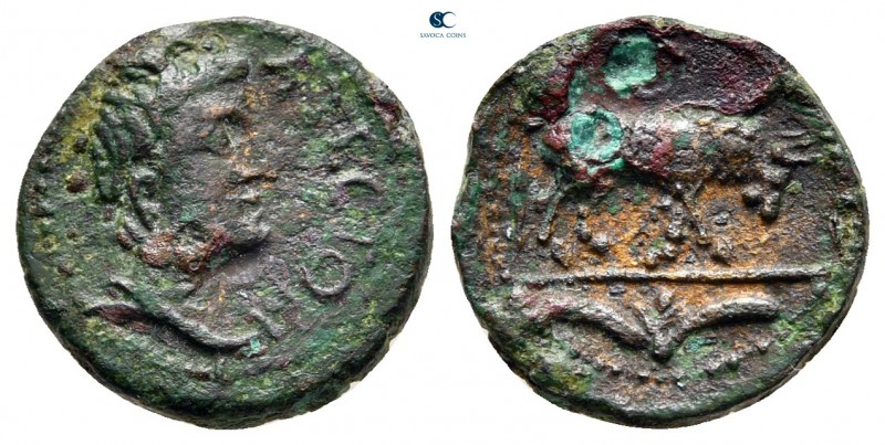 Celtic. Gaul. Pictones circa 50-30 BC. 
Bronze Æ 

13 mm, 1,54 g



very ...