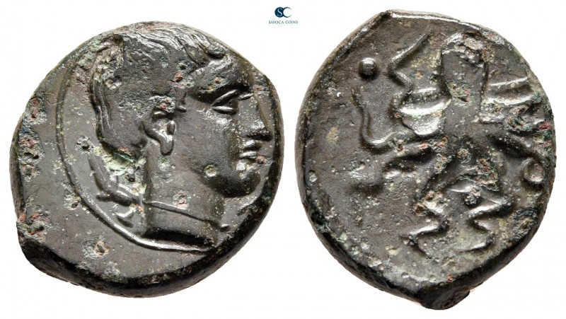 Sicily. Syracuse circa 435-415 BC. 
Tetras Æ

17 mm, 3,37 g



very fine
