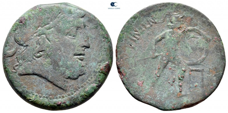 Sicily. The Mamertinoi after circa 210 BC. 
Pentonkion Æ

26 mm, 8,82 g


...