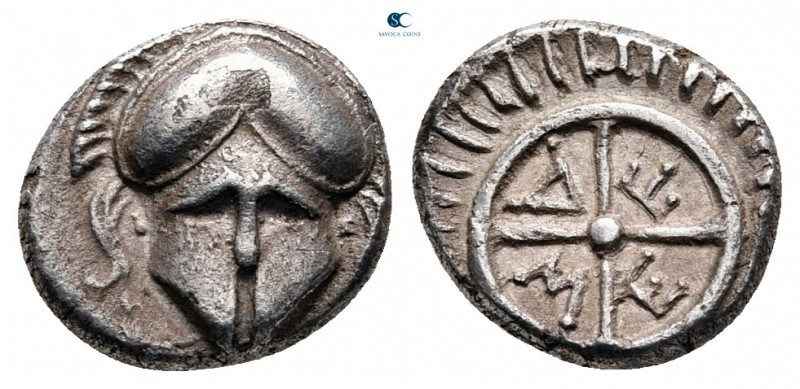 Thrace. Mesembria circa 400-300 BC. 
Diobol AR

9 mm, 1,25 g



very fine