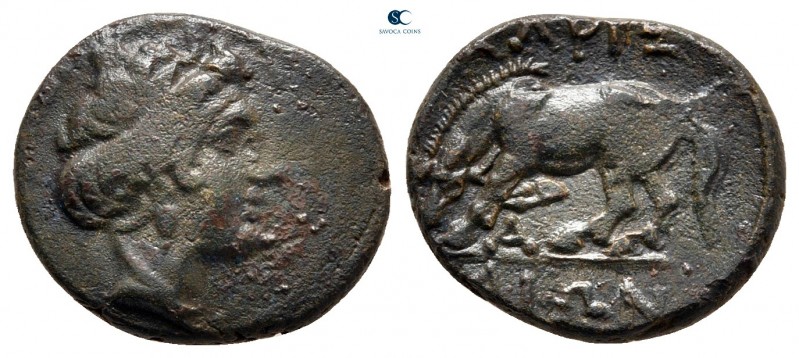 Thessaly. Larissa circa 375-350 BC. 
Chalkous Æ

15 mm, 2,29 g



very fi...