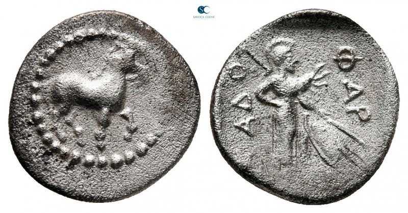 Thessaly. Pharkadon circa 425-375 BC. 
Obol AR

12 mm, 0,89 g



nearly v...