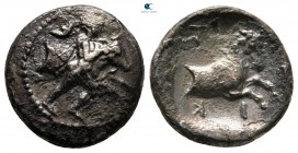 Thessaly. Trikka circa 440-400 BC. Fourrée Hemidrachm