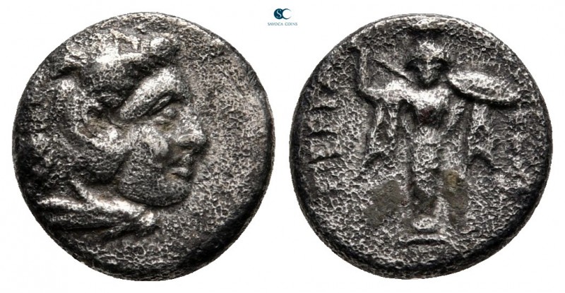 Mysia. Pergamon circa 310-282 BC. 
Diobol AR

11 mm, 1,23 g



nearly ver...