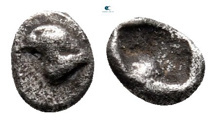 Troas. Abydos circa 500-480 BC. 
Tetartemorion AR

5 mm, 0,15 g



very f...