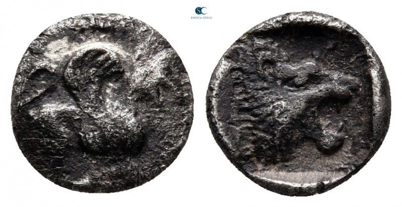 Troas. Assos circa 479-360 BC. 
Obol AR

8 mm, 0,56 g



nearly very fine