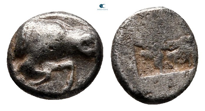 Troas. Kebren circa 500-400 BC. 
Obol AR

7 mm, 0,49 g



very fine