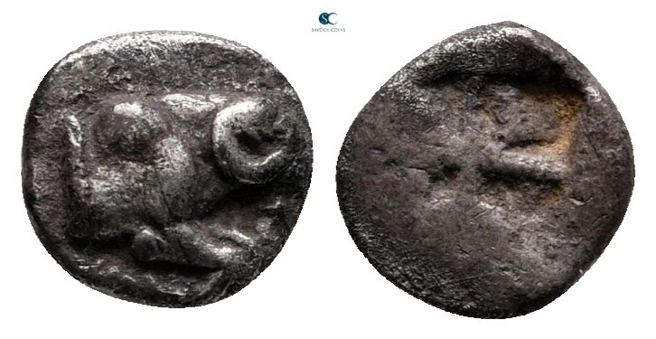 Troas. Kebren circa 450-400 BC. 
Hemiobol AR

8 mm, 0,45 g



very fine