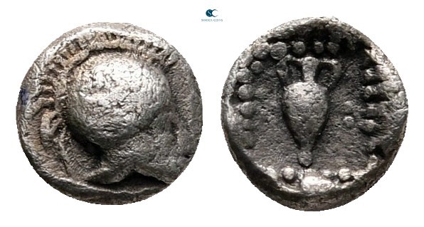 Troas. Neandria circa 450-400 BC. 
Hemiobol AR

6 mm, 0,29 g



very fine