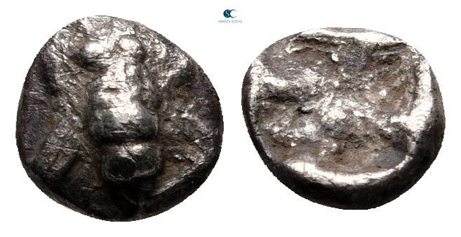 Ionia. Ephesos circa 550-500 BC. 
Hemiobol AR

7 mm, 0,36 g



very fine